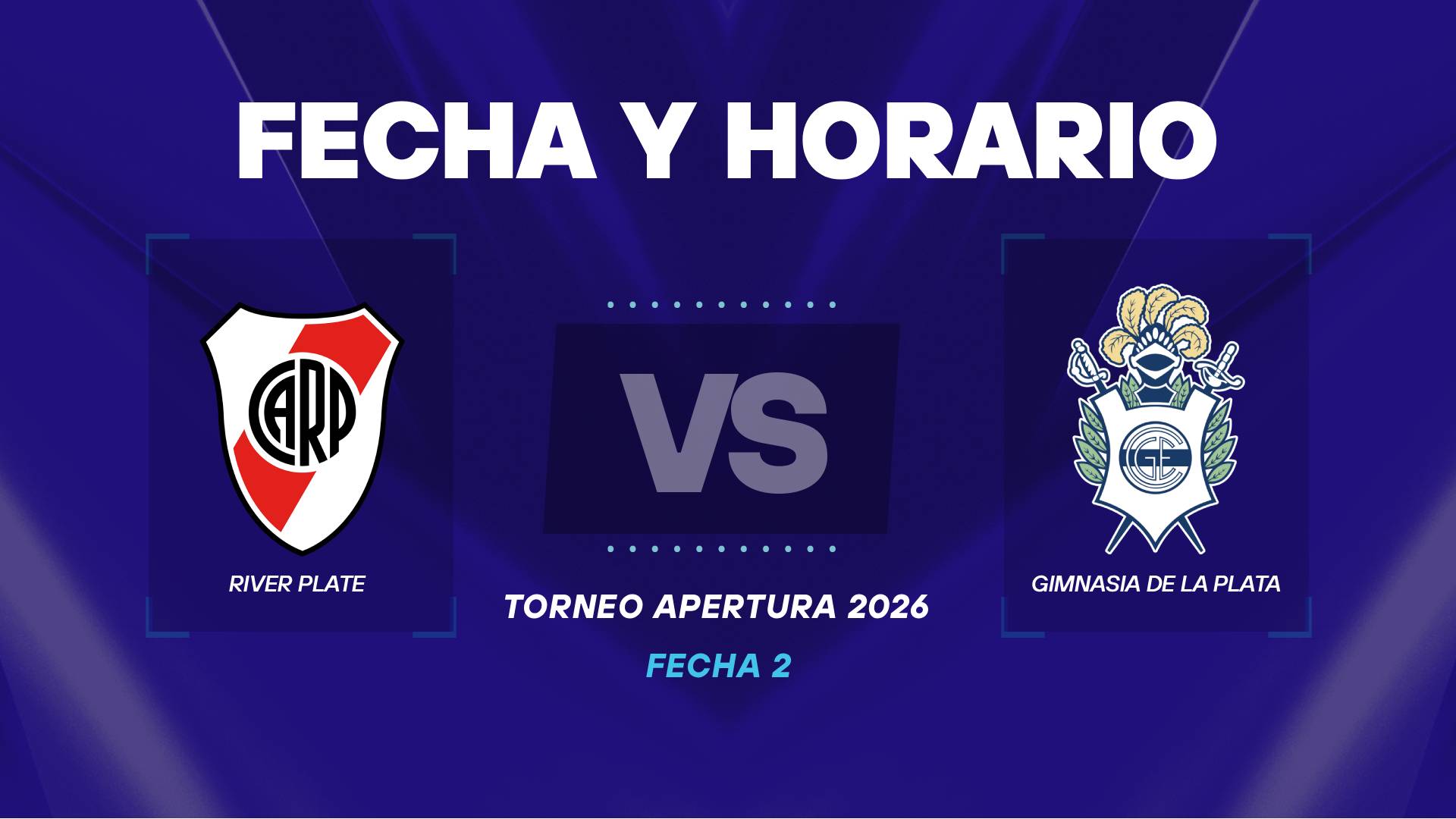 River vs Gimnasia día y horario