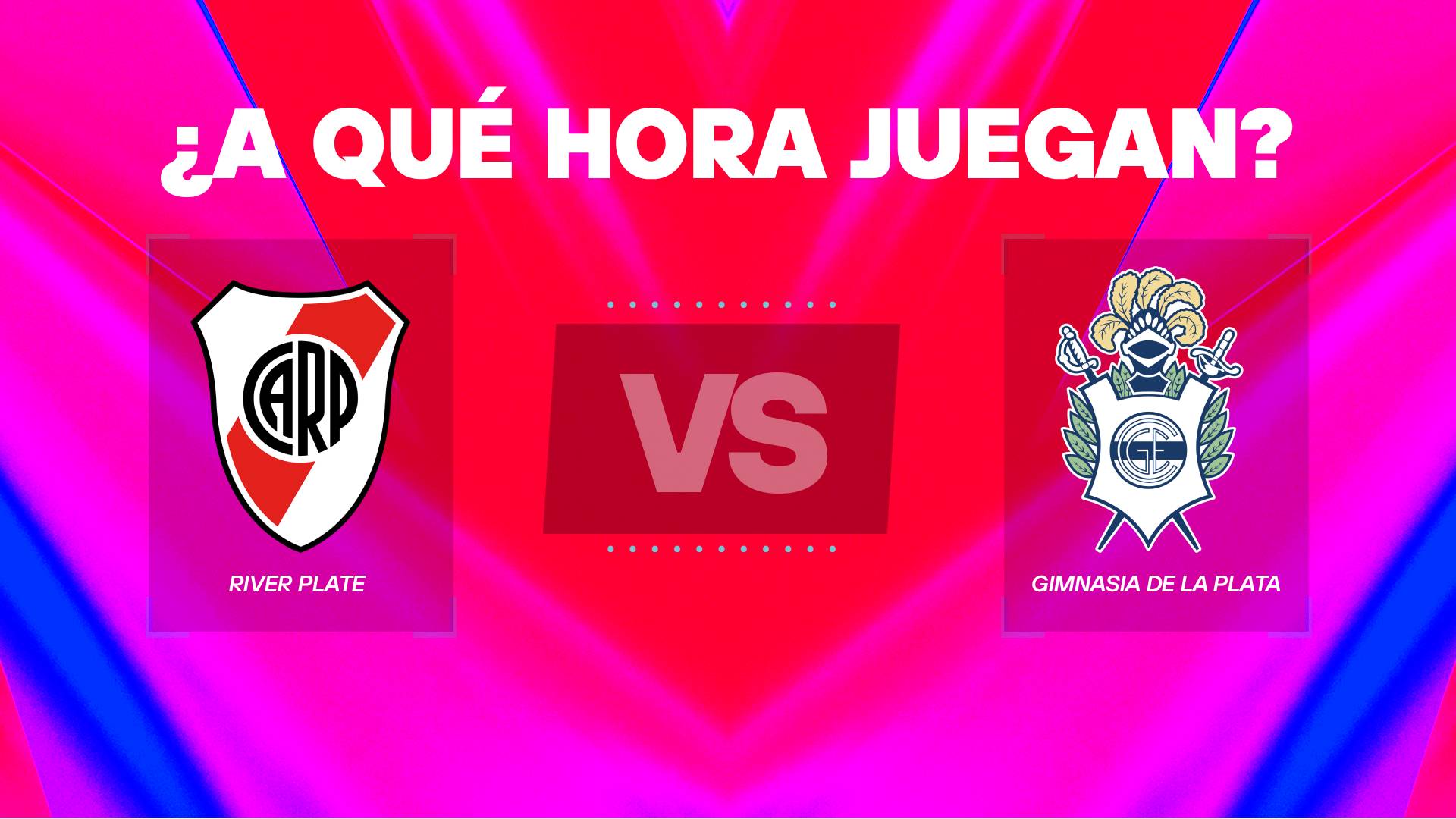 River vs Gimnasia horario