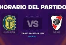 Rosario Central vs River horario