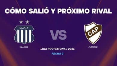 Talleres vs Platense como salio
