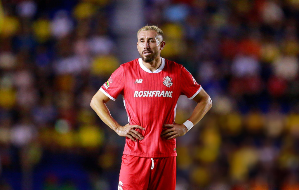 Héctor Herrera con Toluca en mayo de 2025