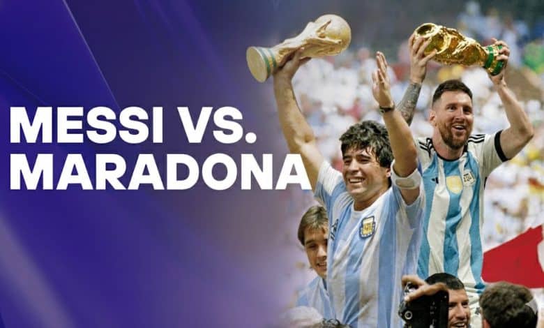 messi vs maradona en mundiales