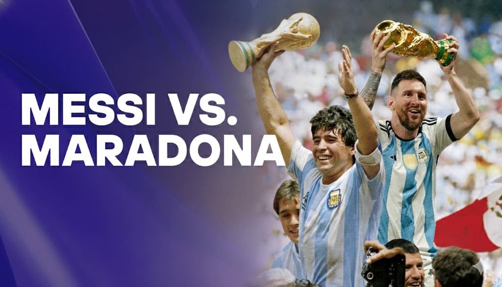 messi vs maradona en mundiales