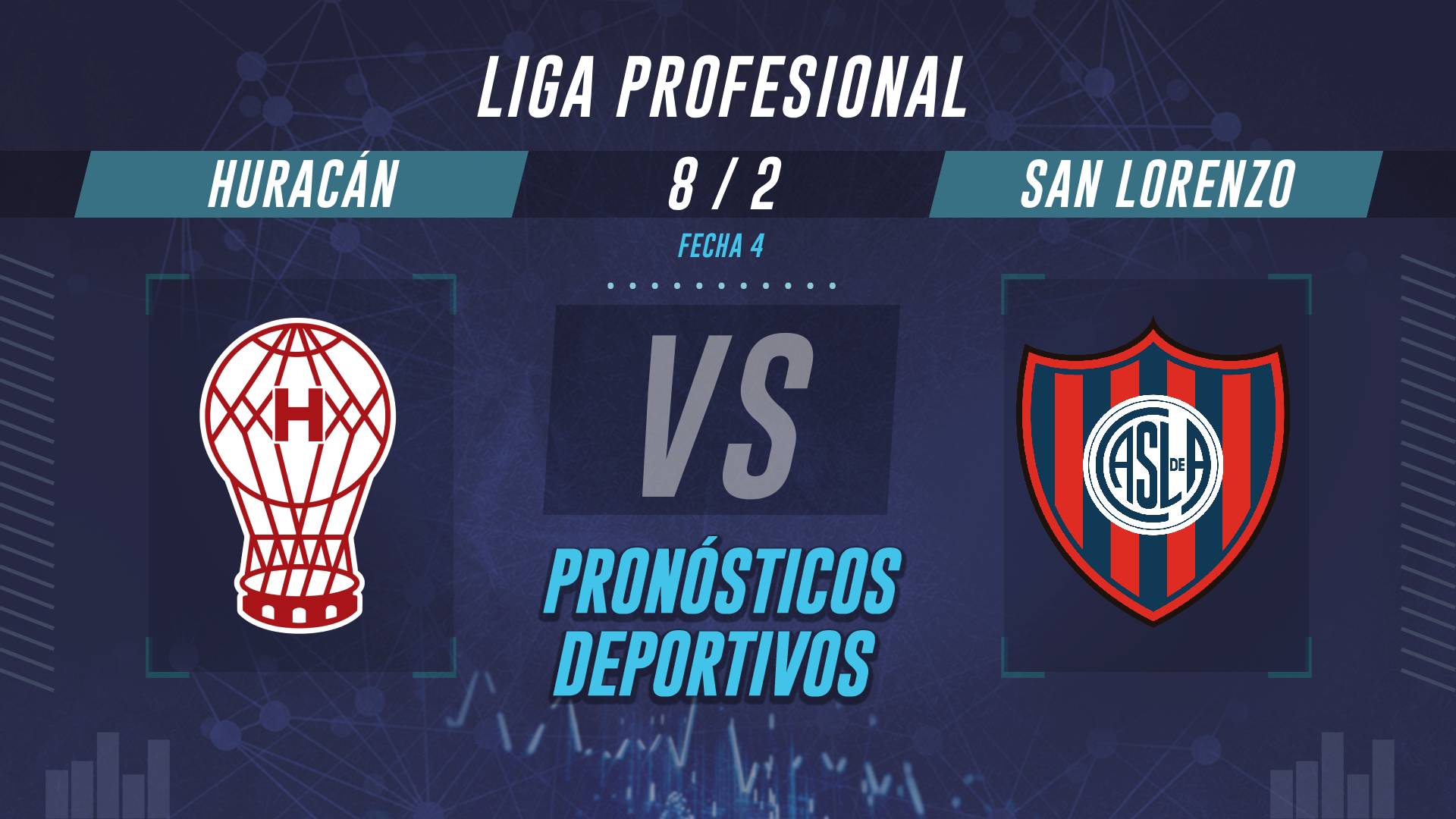 Huracán vs San Lorenzo cuotas