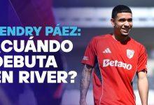 Kendry Páez cuando debuta River