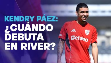 Kendry Páez cuando debuta River