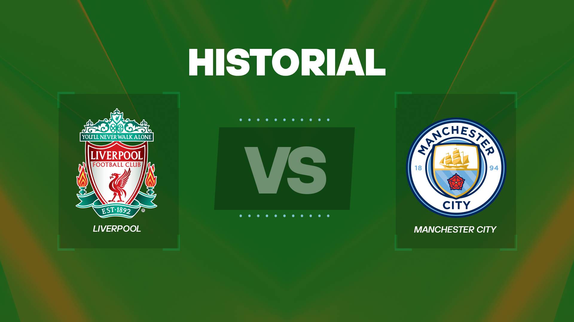 Liverpool vs Manchester City historial