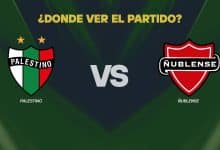 Palestino vs Ñublense donde ver