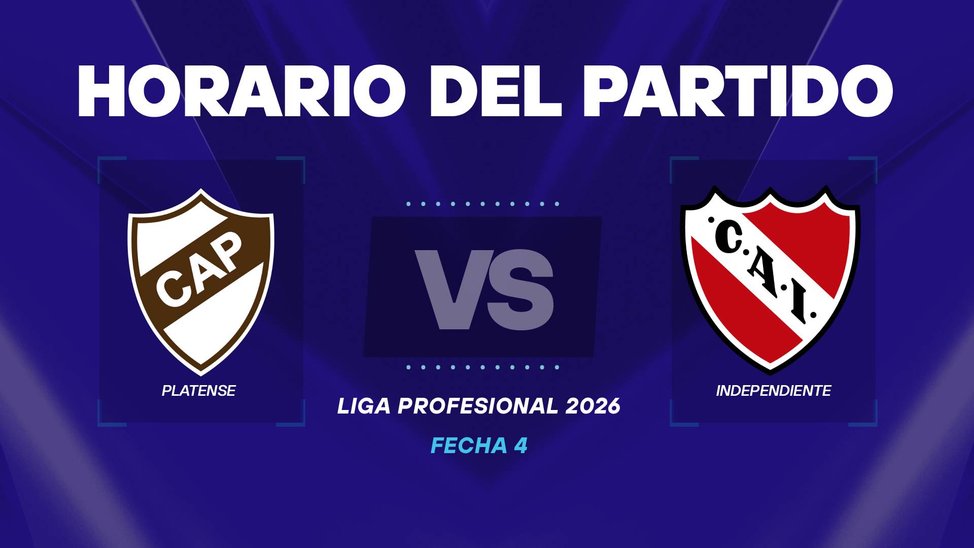 Platense vs Independiente a que hora juegan