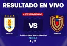 Resultado Uruguay vs Venezuela EN VIVO: Sudamericano Femenino Sub-20
