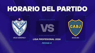 Vélez vs Boca horario hoy