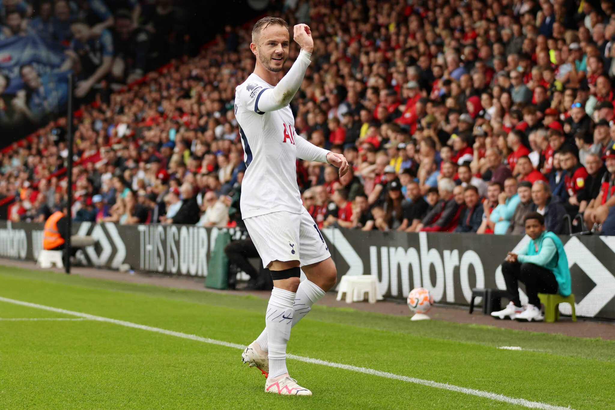 James Maddison of Tottenham Hotspur celebrates their second goal with  News Photo - Getty Images