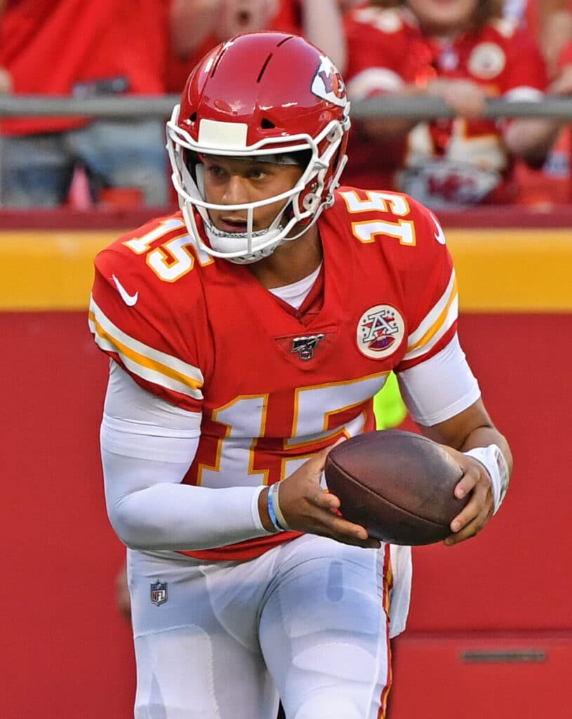 Patrick Mahomes of the Kansas City Chiefs