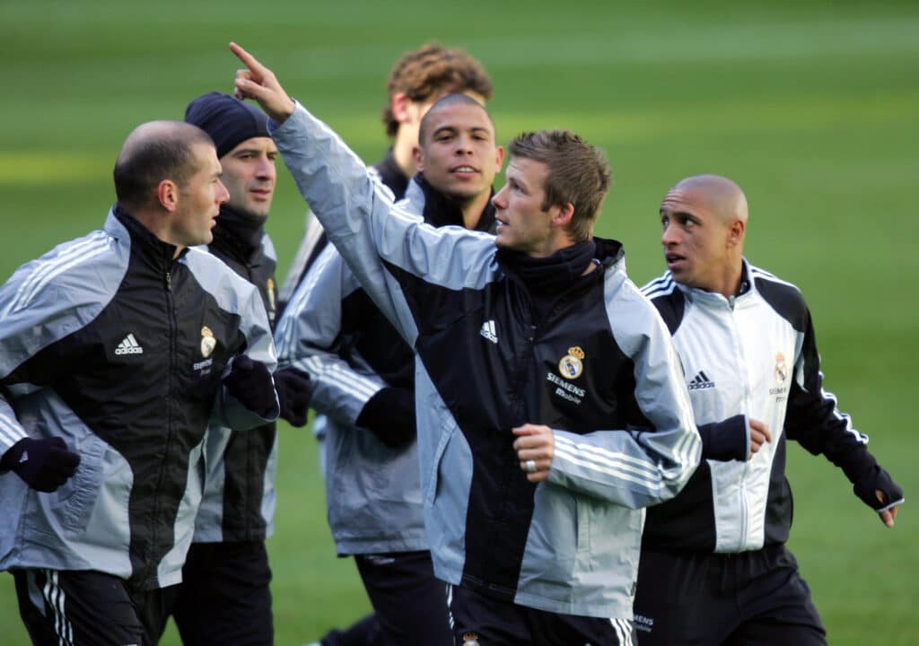 Real Madrid's Briton David Beckham
