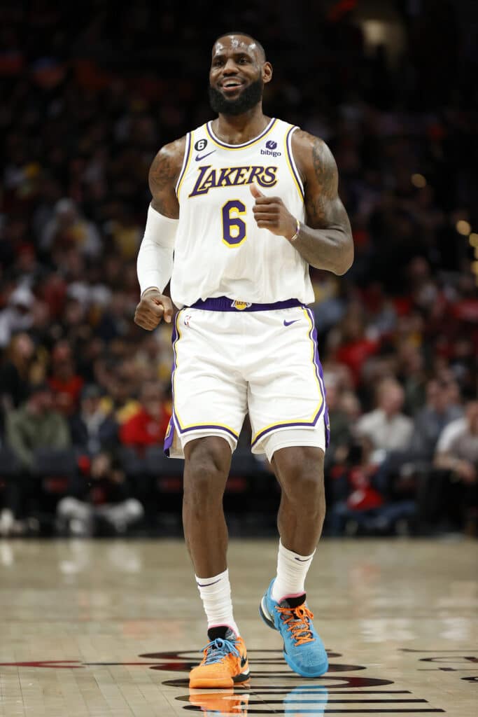 LeBron James from the LA Lakers 