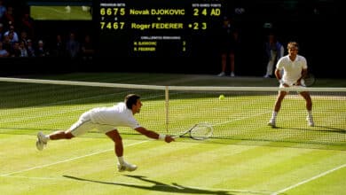 Djokovic and Federer battle it out in the 2019 Wimbledon Final!