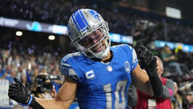 Amon-Ra St. Brown of the Detroit Lions