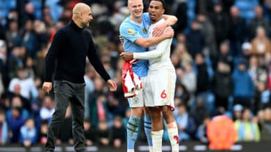 Manchester City and Arsenal players have a respect between them