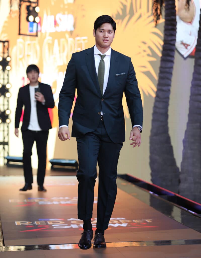 Shohei Ohtani arrives at The 2022 MLB All-Star Game