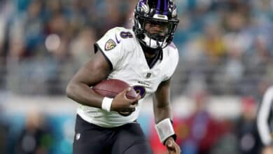 Lamar Jackson of the Baltimore Ravens