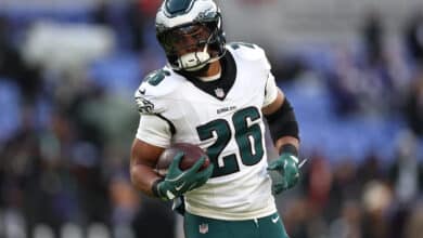 Saquon Barkley #26 of the Philadelphia Eagles