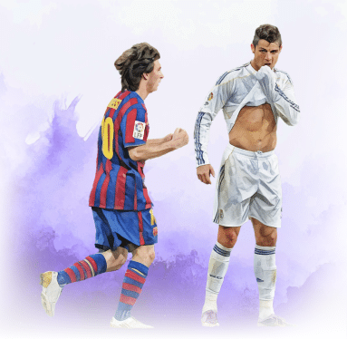 Messi and Ronaldo via 365Scores