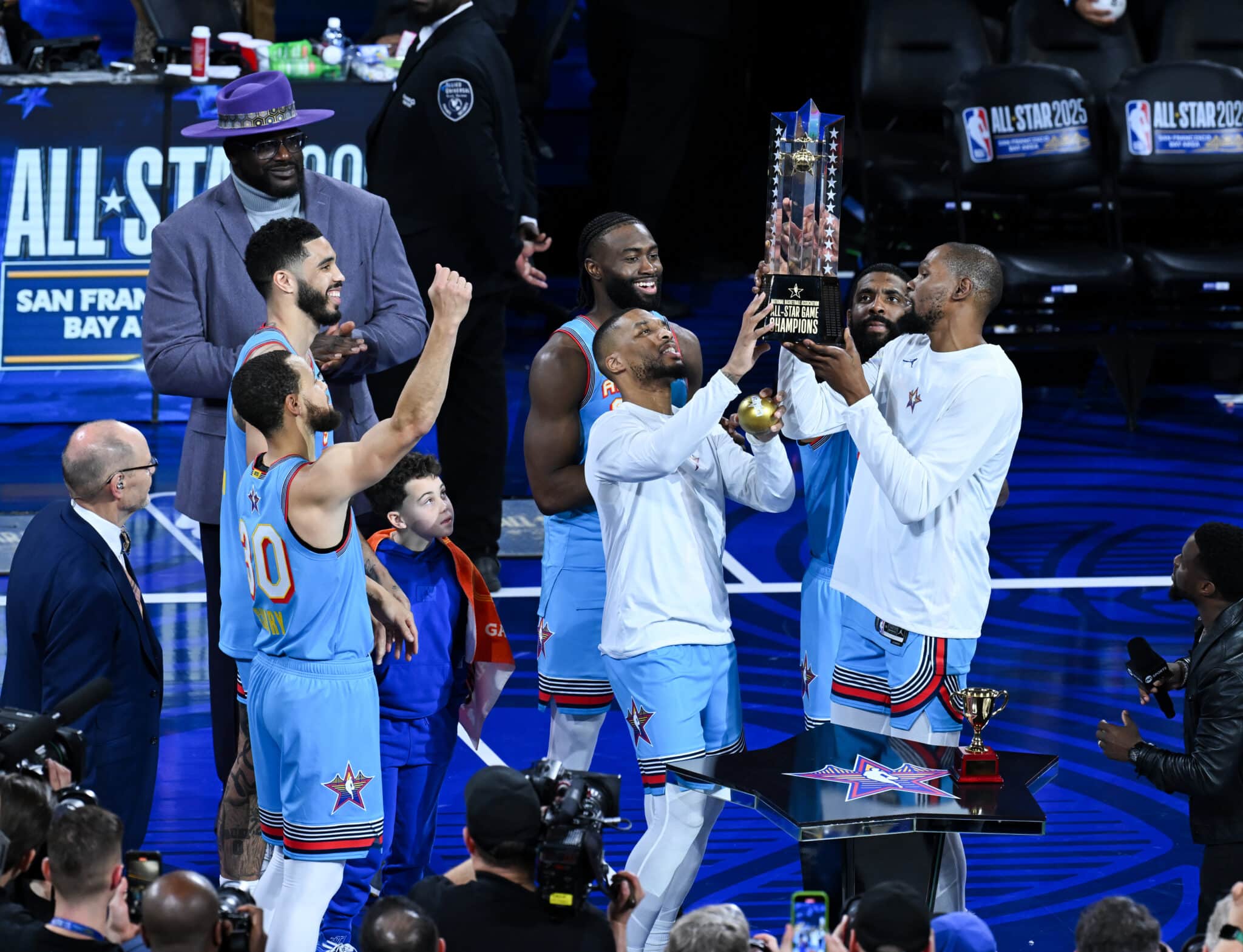 FEBRUARY 16: Shaq's OGs won championship during 2025 NBA All-Star night at Chase Center in San Francisco