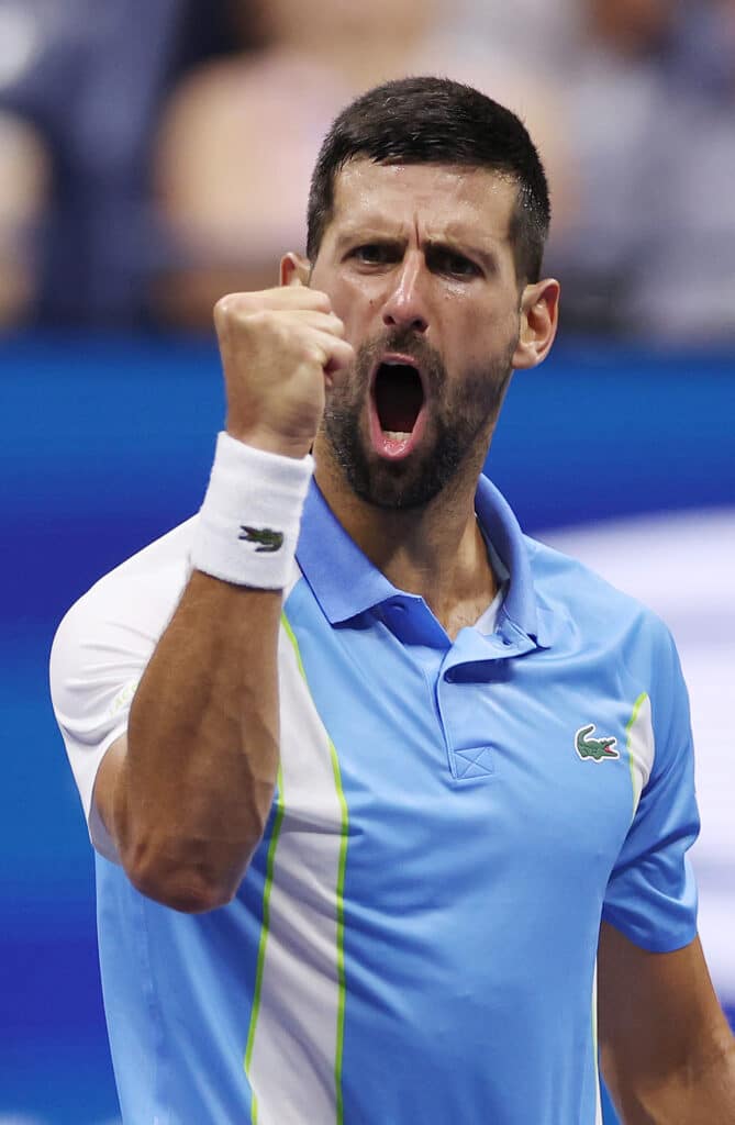 Novak Djokovic of Serbia 