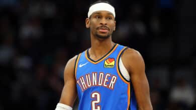 Shai Gilgeous-Alexander #2 of the Oklahoma City Thunder