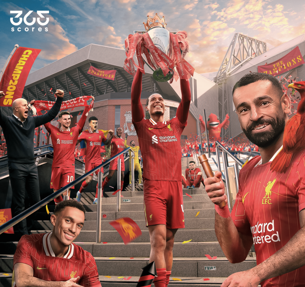 Liverpool Premier League title holders via 365Scores