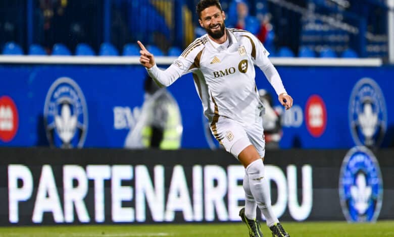 Olivier Giroud #9 of Los Angeles Football Club