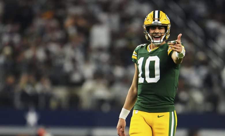 Jordan Love #10 of the Green Bay Packers