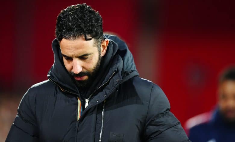 Manchester United manager Ruben Amorim during the Premier League match at the City Ground, Nottingham. Picture date: Tuesday April 1, 2025.