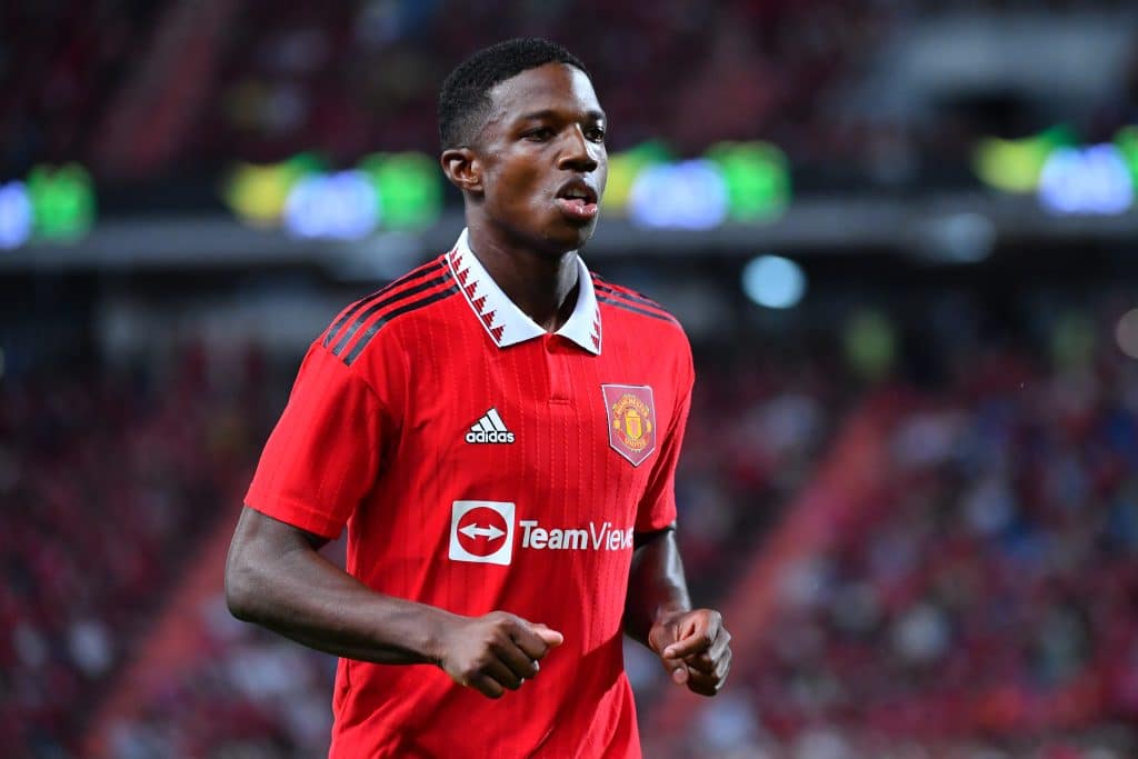 Tyrell Malacia #12 of Manchester United