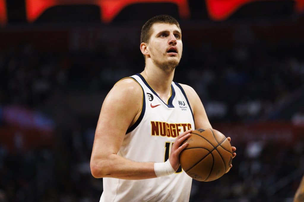 Nikola Jokic #15 of the Denver Nuggets
