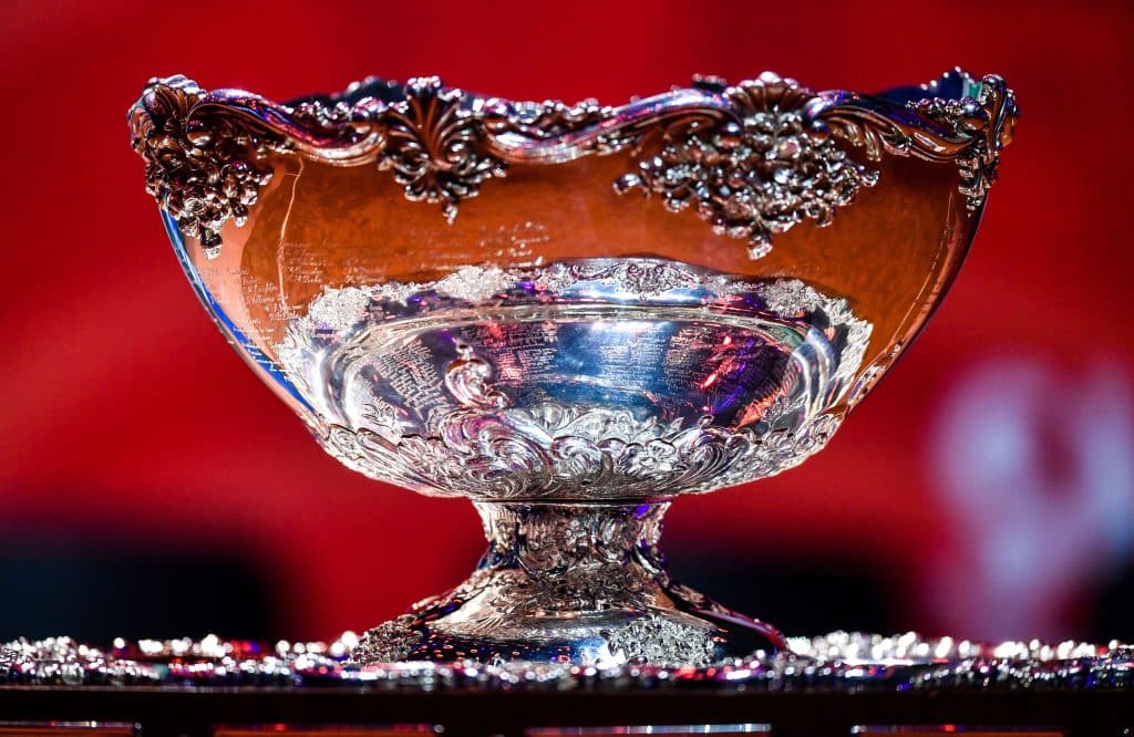 The Davis Cup trophy 
