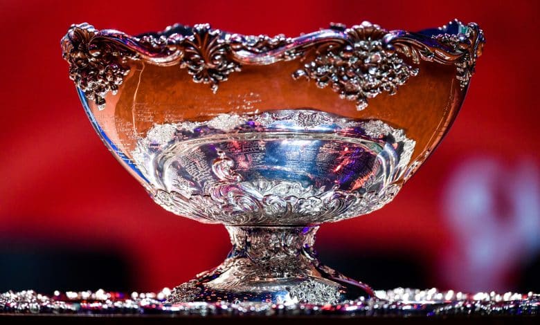 The Davis Cup trophy