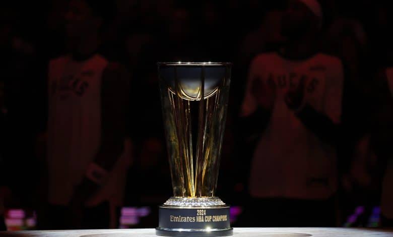The 2024 Emirates NBA Cup Trophy
