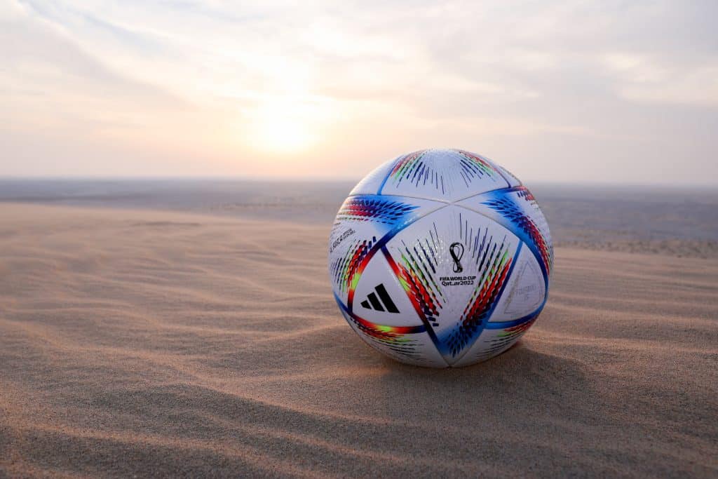 The official FIFA World Cup Qatar 2022 ball 'adidas Al Rihla'