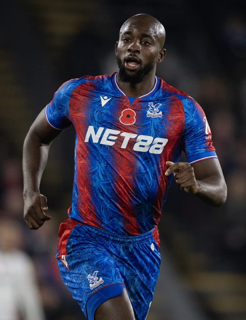 LONDON, ENGLAND - NOVEMBER 09: Jean-Philippe Mateta of Crystal Palace during the Premier League match between Crystal Palace FC and Fulham FC at Selhurst Park on November 09, 2024 in London, England.