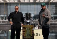 DUBAI, UNITED ARAB EMIRATES - DECEMBER 27: Aryna Sabalenka (L) and Nick Kyrgios of Australia pose for a photo during a press conference prior to the Battle of the Sexes match between Nick Kyrgios of Australia and Aryna Sabalenka at Atlantis The Royal on December 27, 2025 in Dubai, United Arab Emirates.