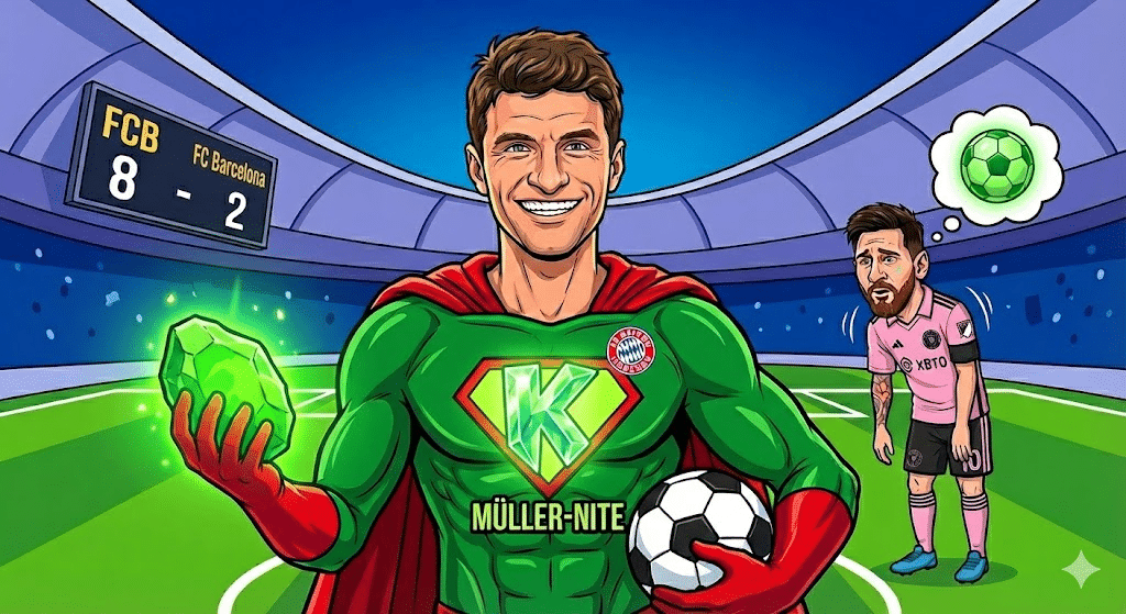 Thomas Müller has historically been Messi's kryptonite.