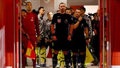 LIVERPOOL, ENGLAND - DECEMBER 23: (THE SUN OUT, THE SUN ON SUNDAY OUT) Virgil van Dijk captain of Liverpool in the tunnel before the Premier League match between Liverpool FC and Arsenal FC at Anfield on December 23, 2023 in Liverpool, England.