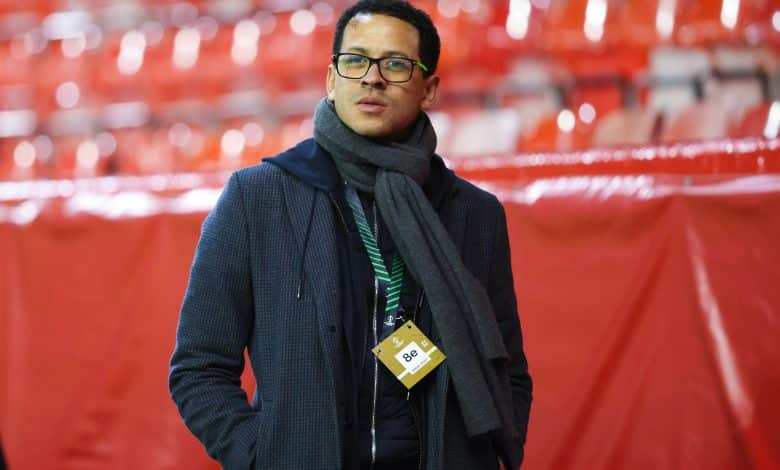ABERDEEN, SCOTLAND - DECEMBER 11: RC Starsbourg Head Coach Liam Rosenior ahead of a UEFA Conference League 2025/26 League Phase MD5 match between Aberdeen and RC Strasbourg at Pittodrie Stadium, on December 11, 2025, in Aberdeen, Scotland.