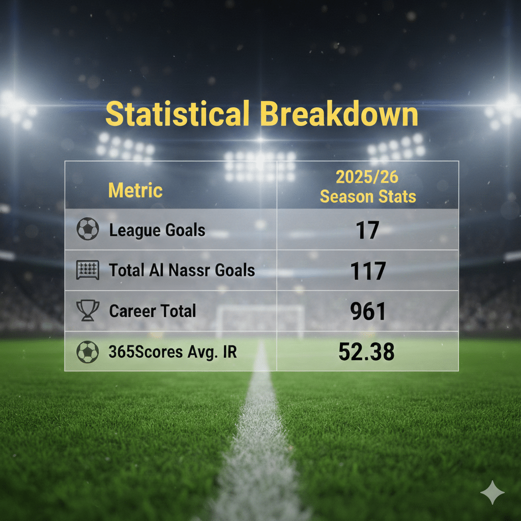 Ronaldo Statistical breakdown