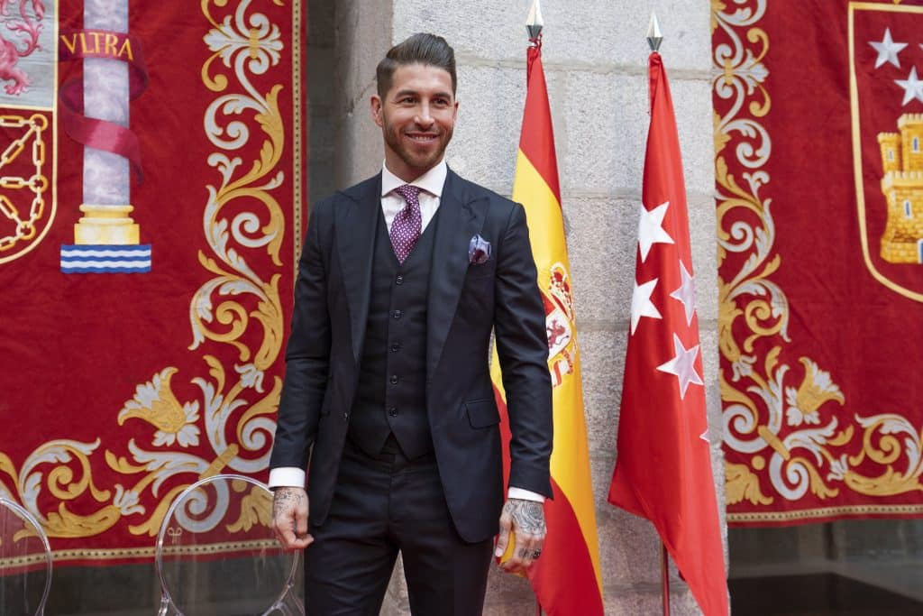 Real Madrid soccer player Sergio Ramos attends the SIETE ESTRELLAS DEL DEPORTE awards at Real Casa de Correos on January 10, 2019 in Madrid, Spain.  