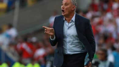 Tite em jogo pelo Flamengo no Maracanã