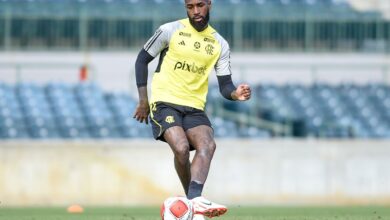Gerson em treino pelo Flamengo