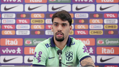 Lucas Paquetá em coletiva pela seleção