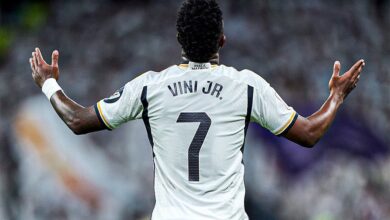 Vini Jr em jogo do Real Madrid
